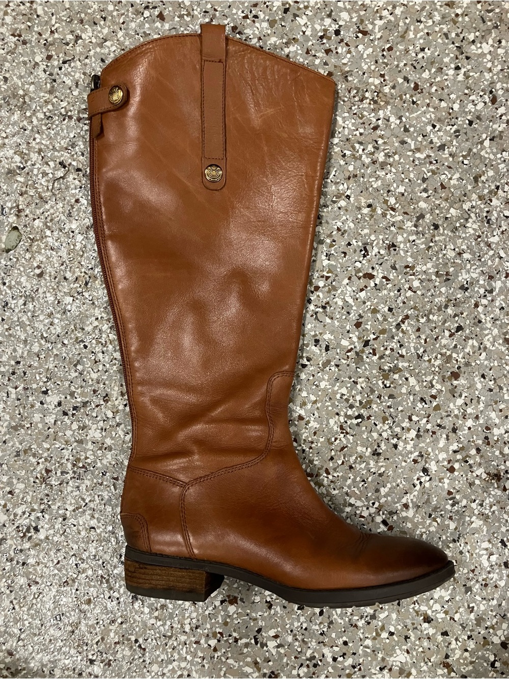 Sam Edelman | Penny Tall Leather Riding Boots Whiskey (6.5) - Picture 2 of 15
